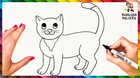 como dibujar un gato paso a paso|como hacer un gato elegante.